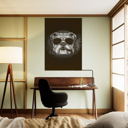British Bulldog Poster - Sillystroke