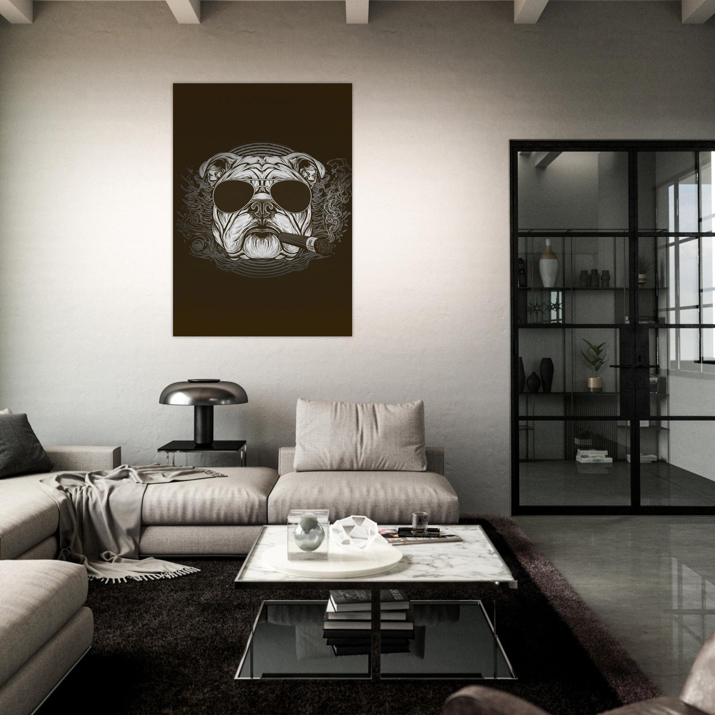 British Bulldog Poster - Sillystroke