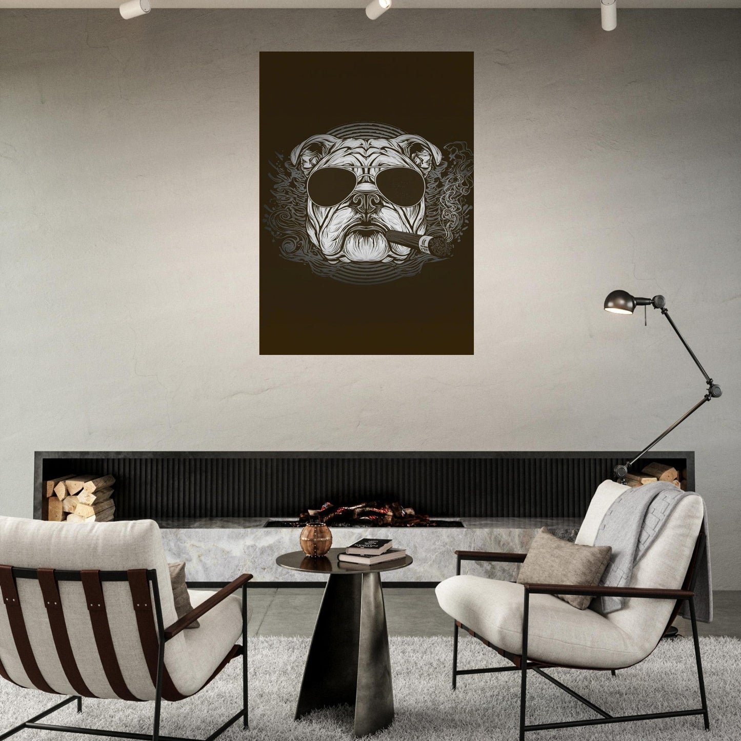 British Bulldog Poster - Sillystroke