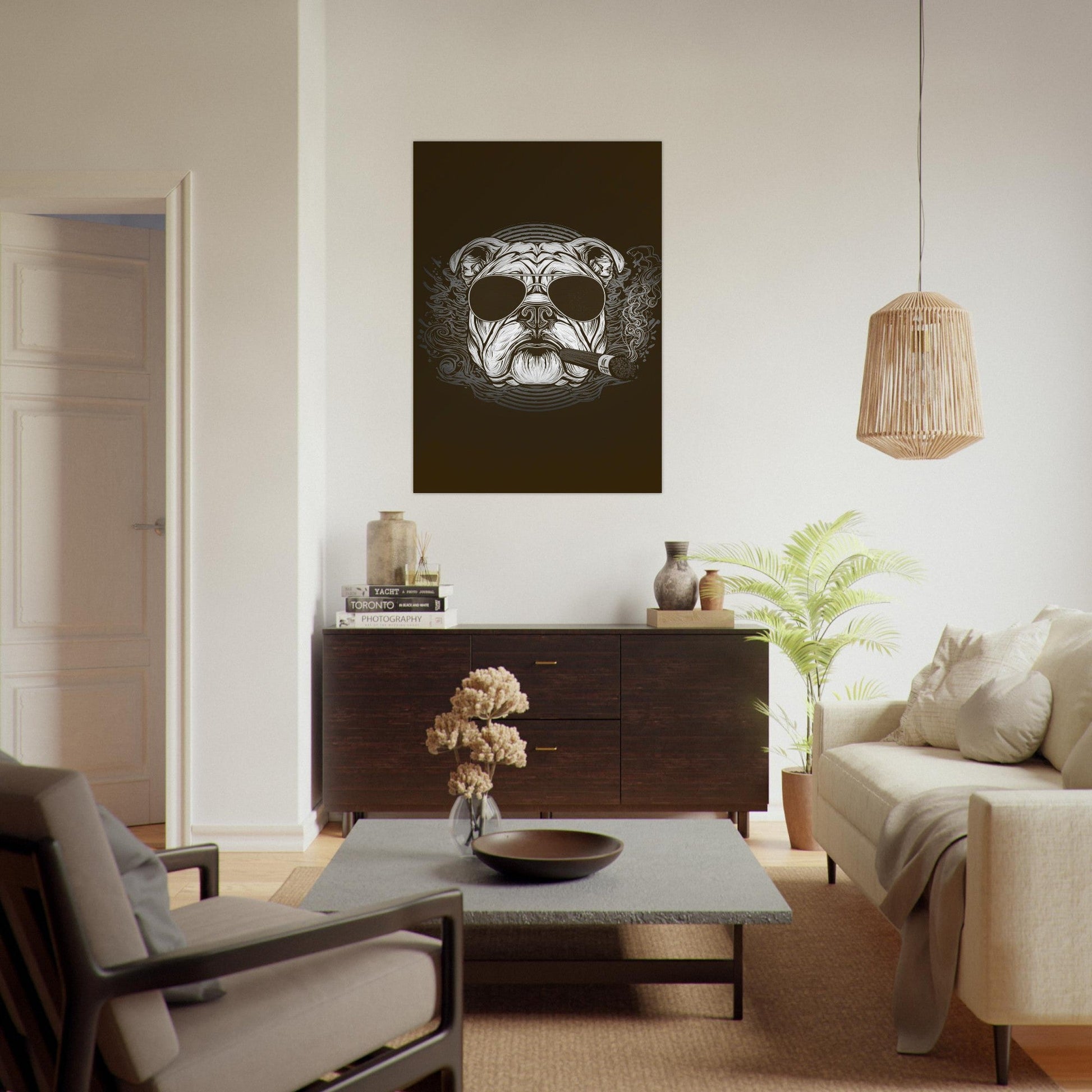 British Bulldog Poster - Sillystroke