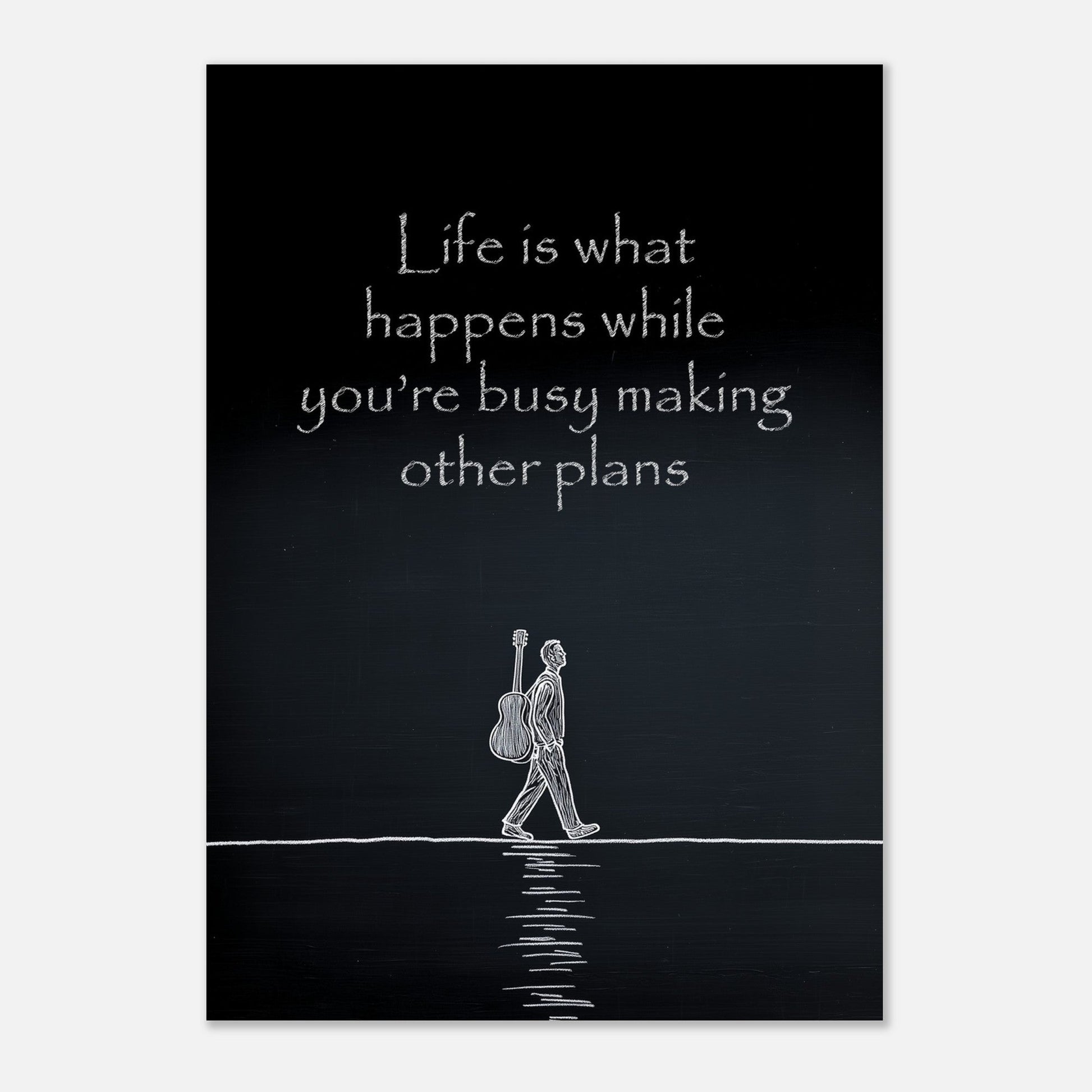 Chalk Drawing Poster - Sillystroke