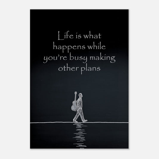 Chalk Drawing Poster - Sillystroke