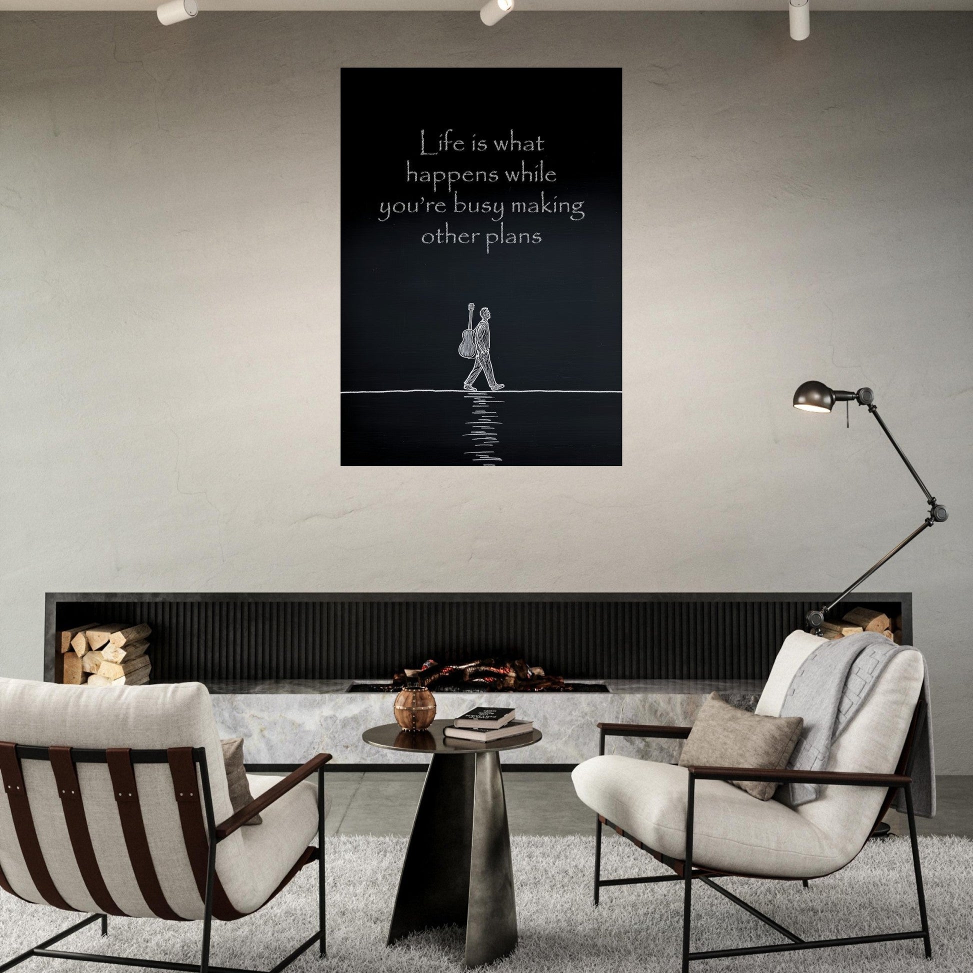 Chalk Drawing Poster - Sillystroke