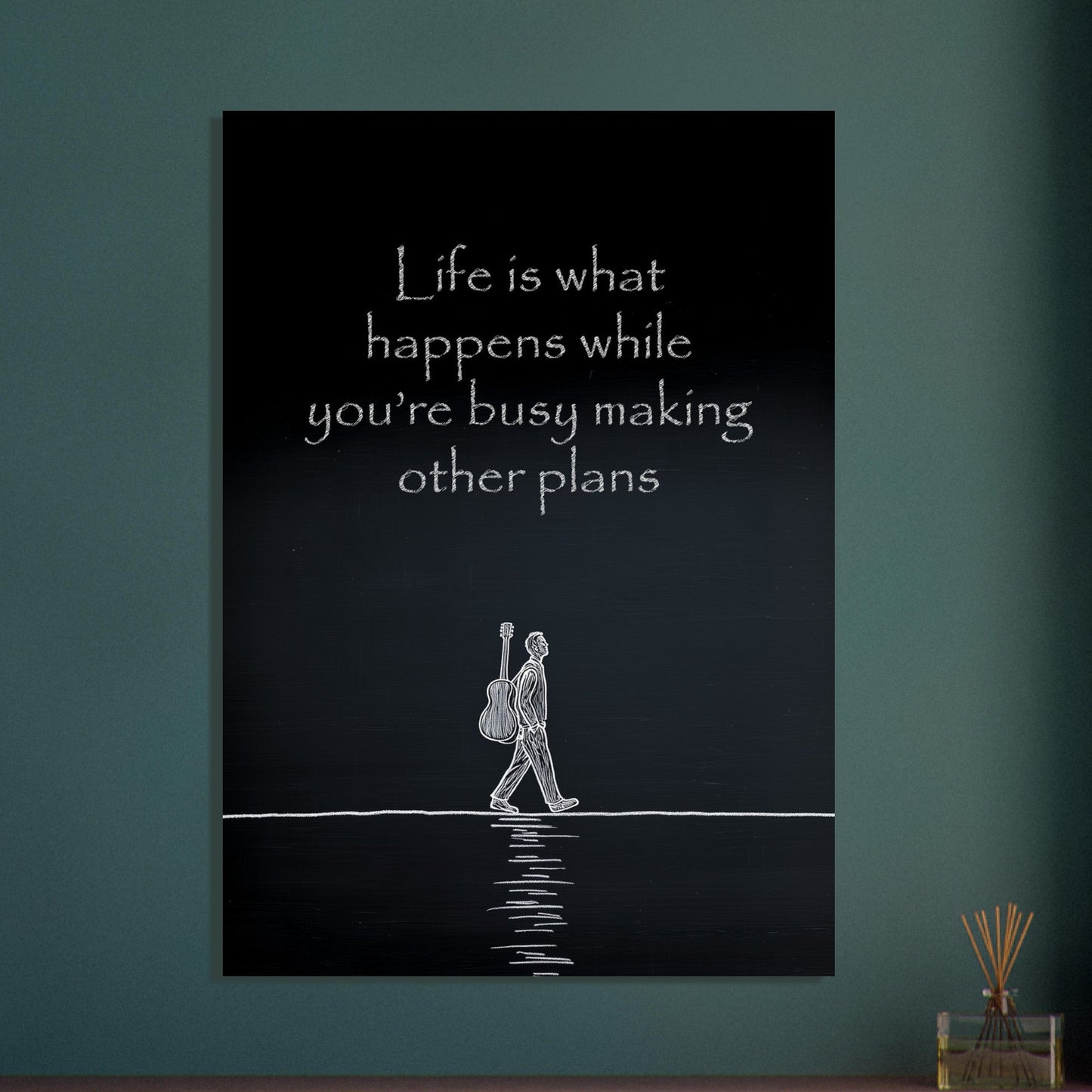 Chalk Drawing Poster - Sillystroke