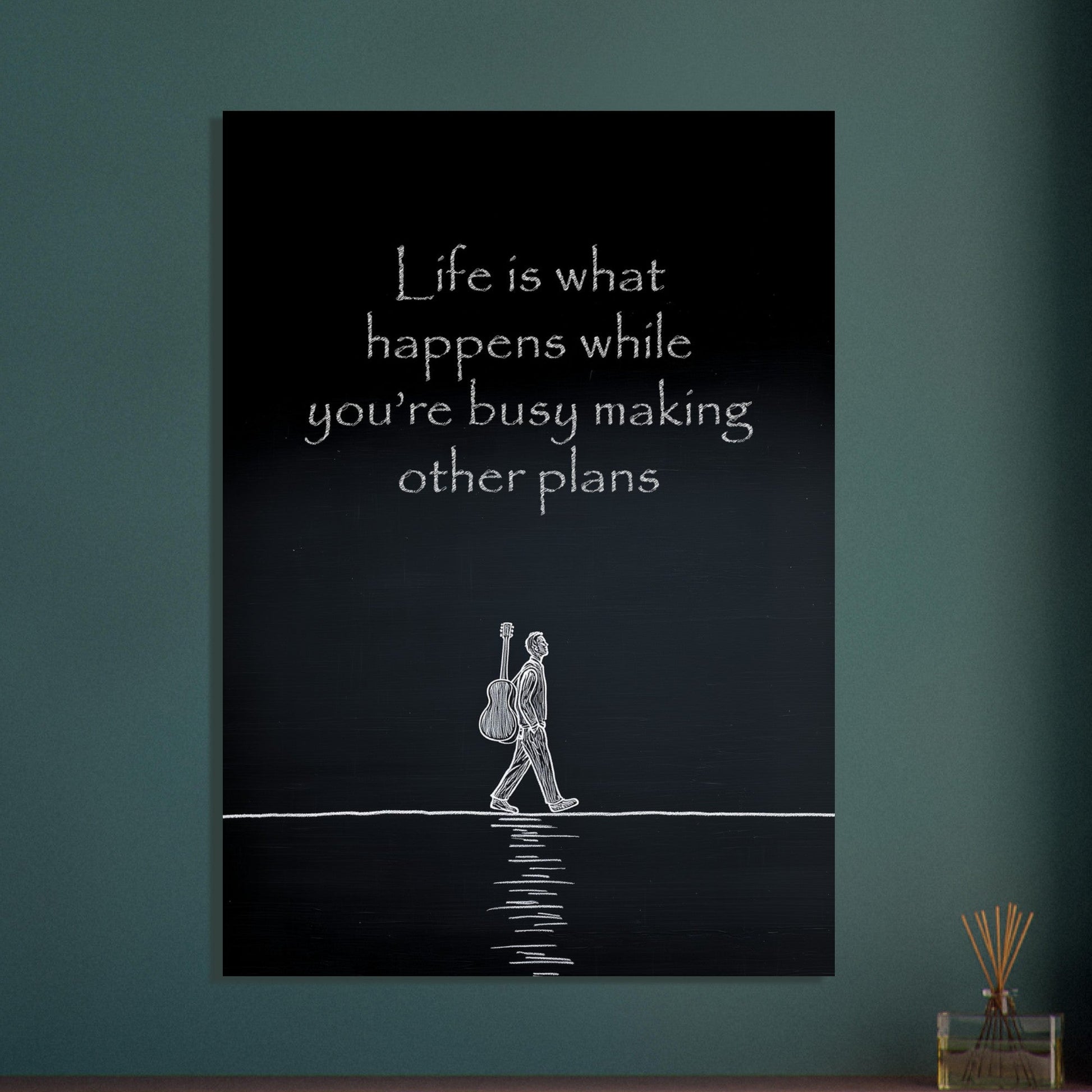 Chalk Drawing Poster - Sillystroke