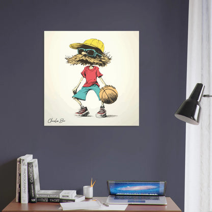 Charlie Boo - basketball poster - Sillystroke
