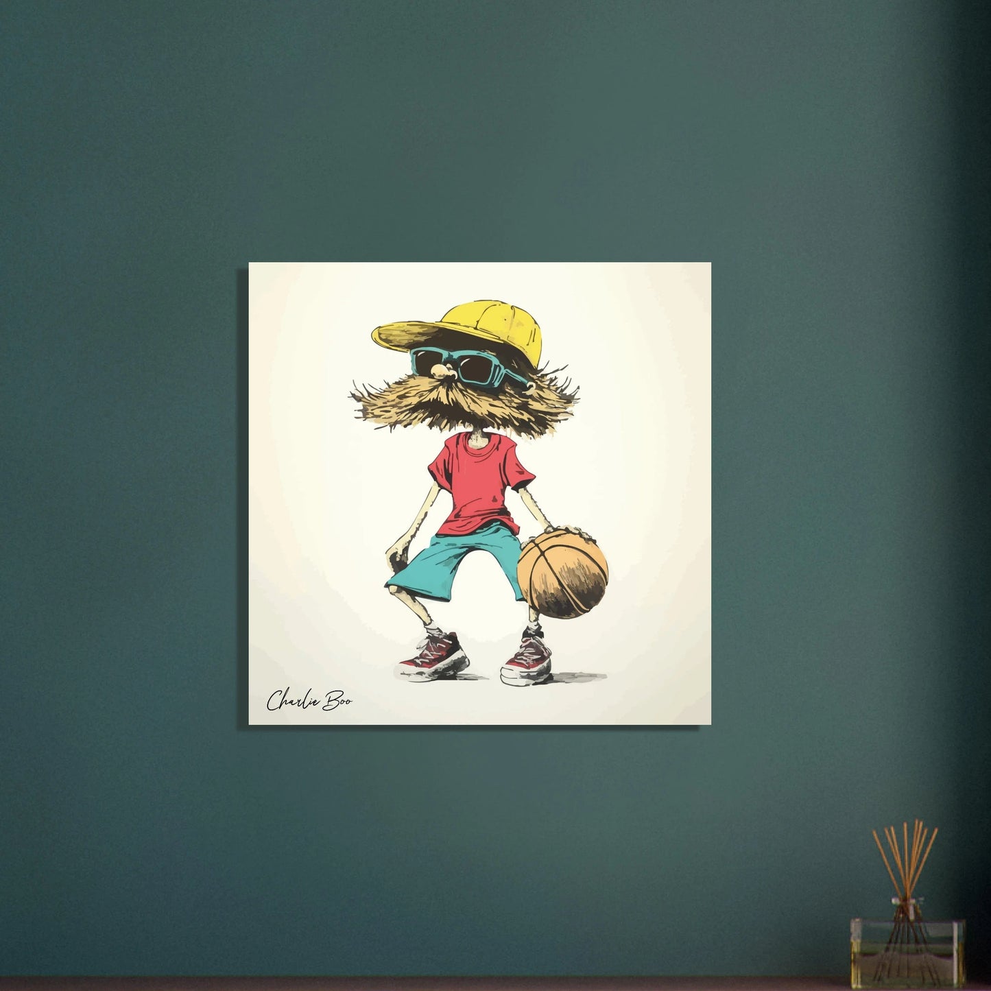 Charlie Boo - basketball poster - Sillystroke