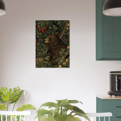 Charming Bear in Forest Poster - Sillystroke