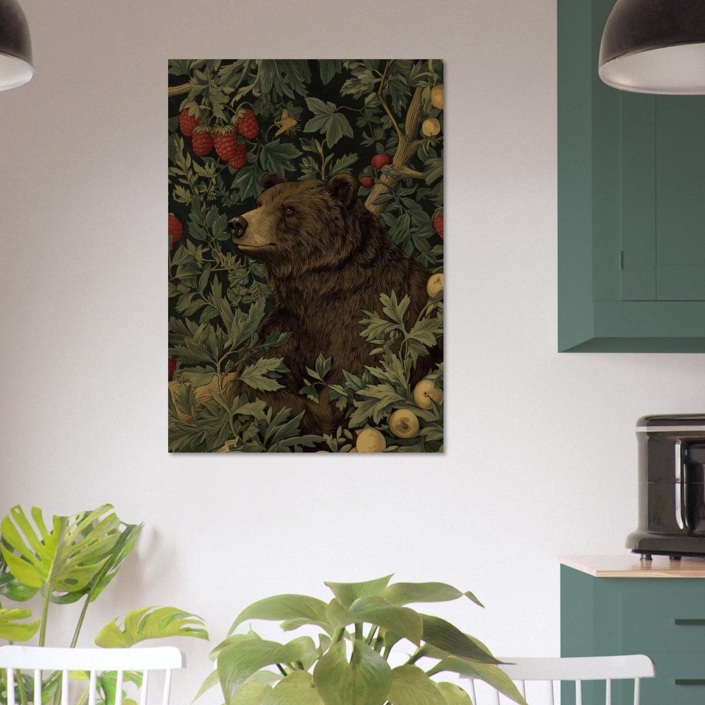 Charming Bear in Forest Poster - Sillystroke