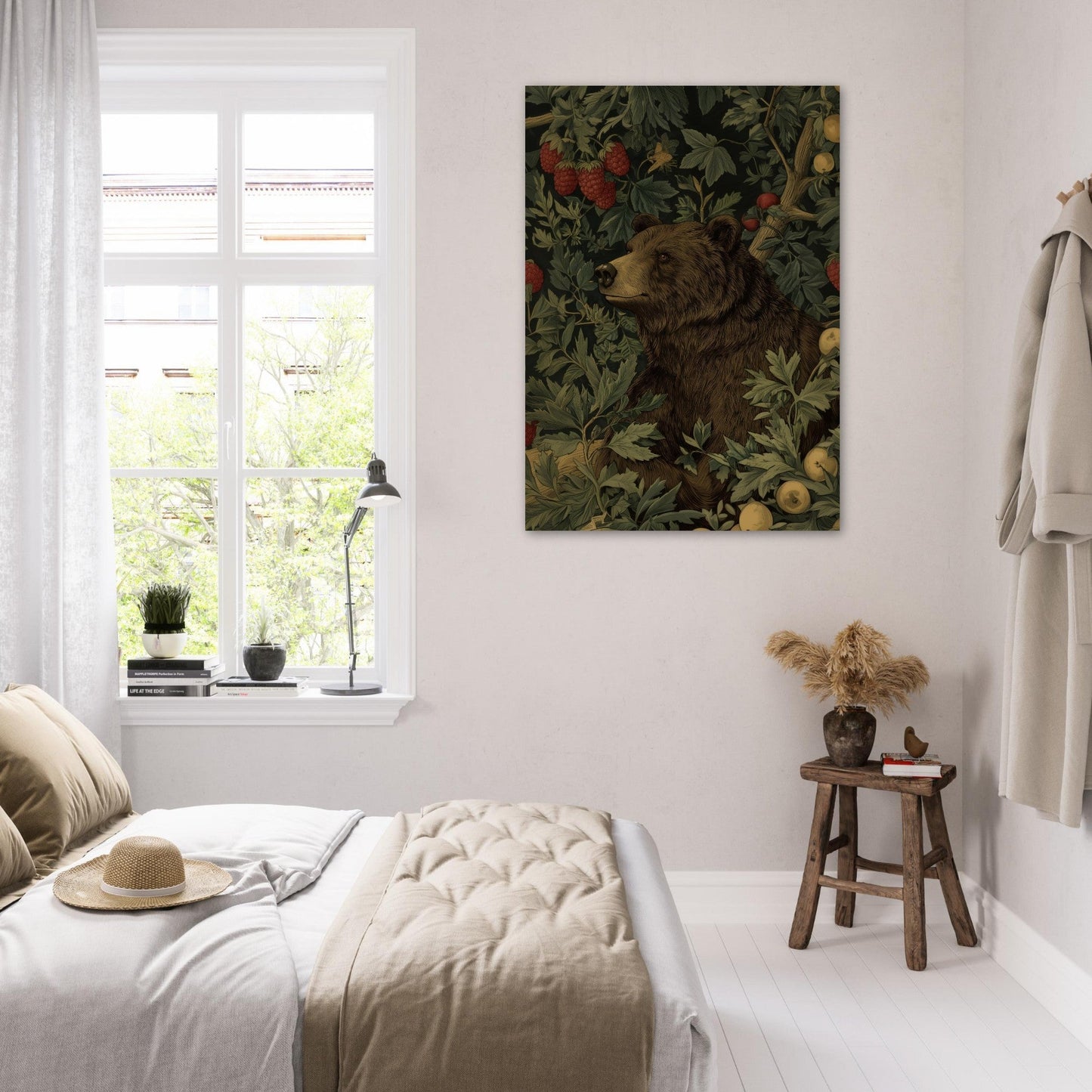 Charming Bear in Forest Poster - Sillystroke