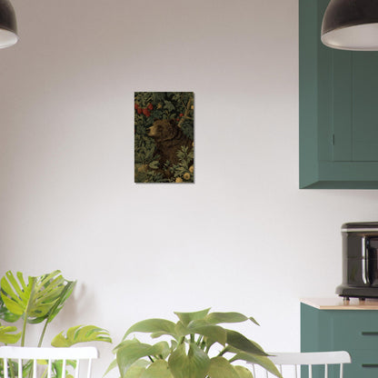 Charming Bear in Forest Poster - Sillystroke