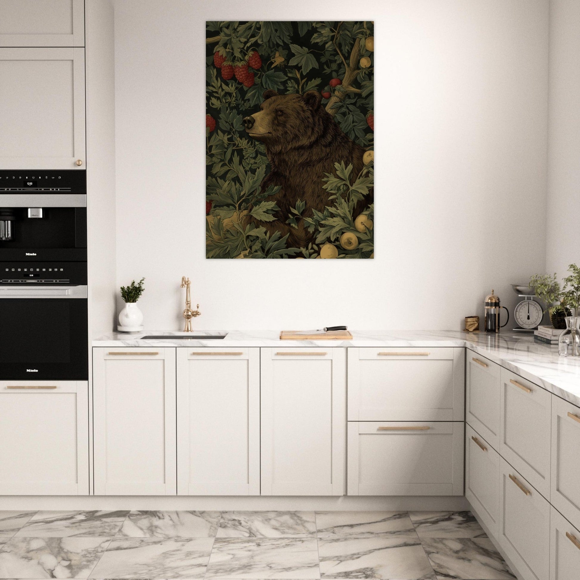 Charming Bear in Forest Poster - Sillystroke