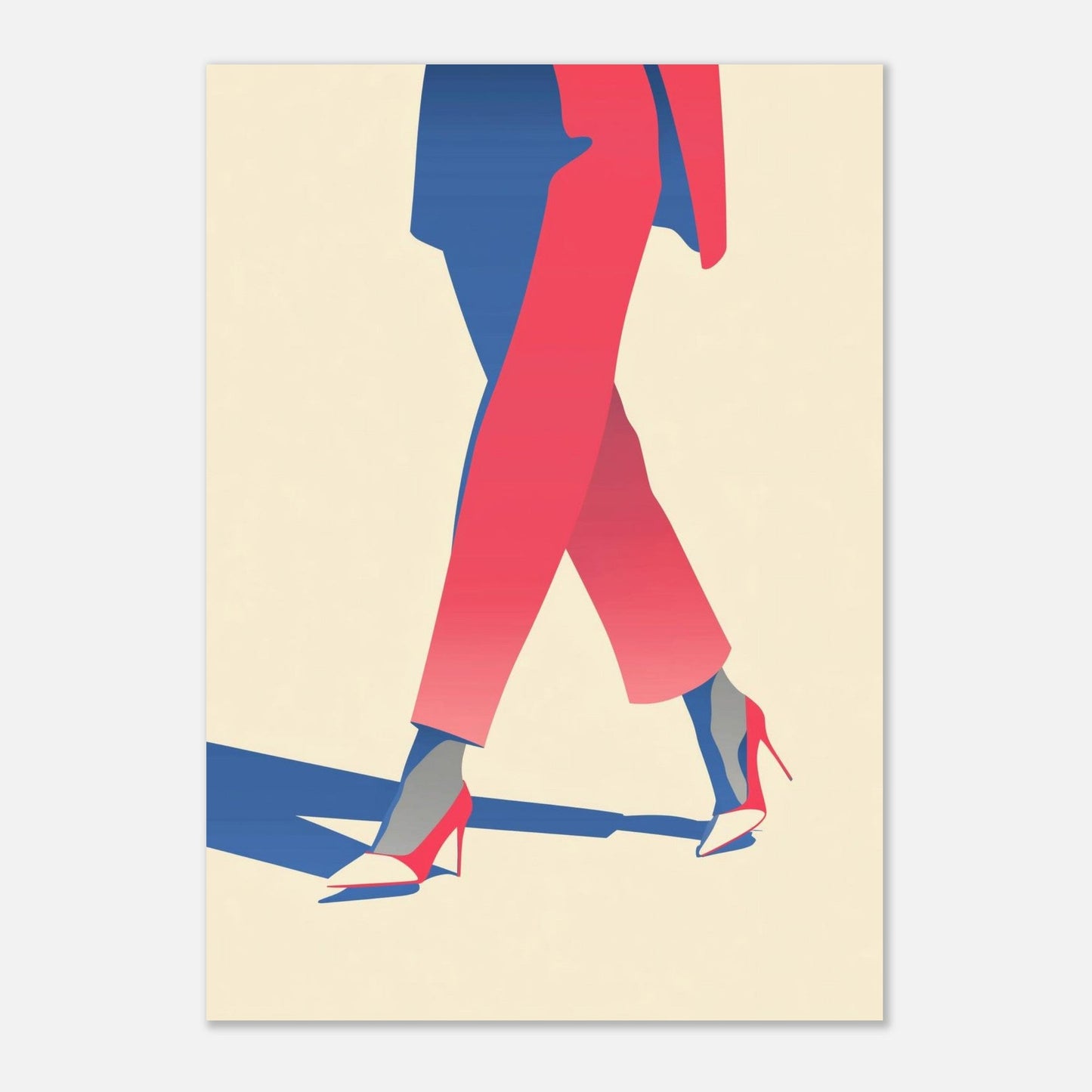 Chic Corporate Woman Fashion Poster - Sillystroke