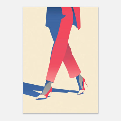 Chic Corporate Woman Fashion Poster - Sillystroke