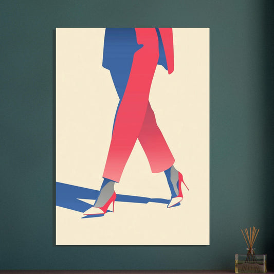 Chic Corporate Woman Fashion Poster - Sillystroke