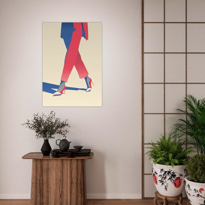 Chic Corporate Woman Fashion Poster - Sillystroke
