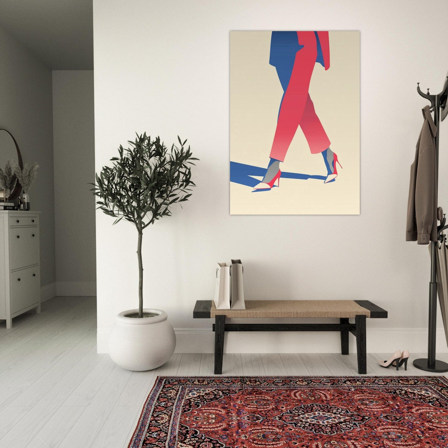 Chic Corporate Woman Fashion Poster - Sillystroke