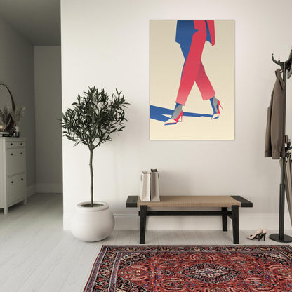 Chic Corporate Woman Fashion Poster - Sillystroke