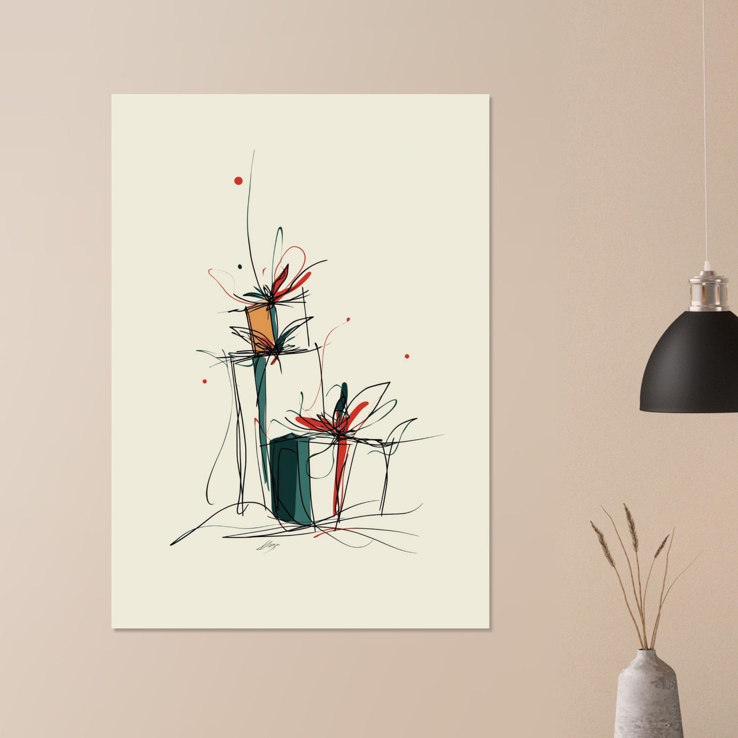 Christmas presents poster - Sillystroke