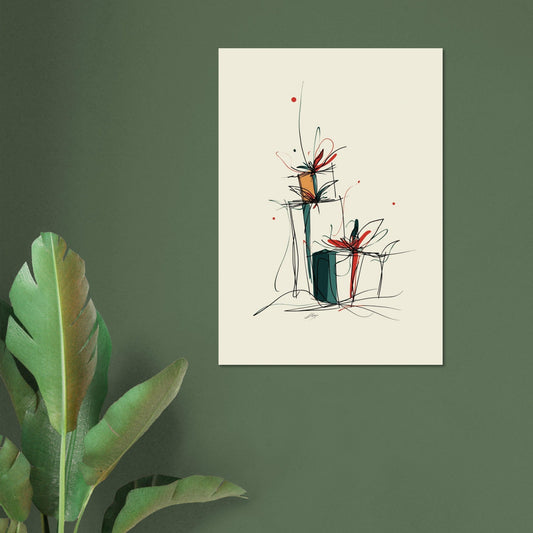 Christmas presents poster - Sillystroke