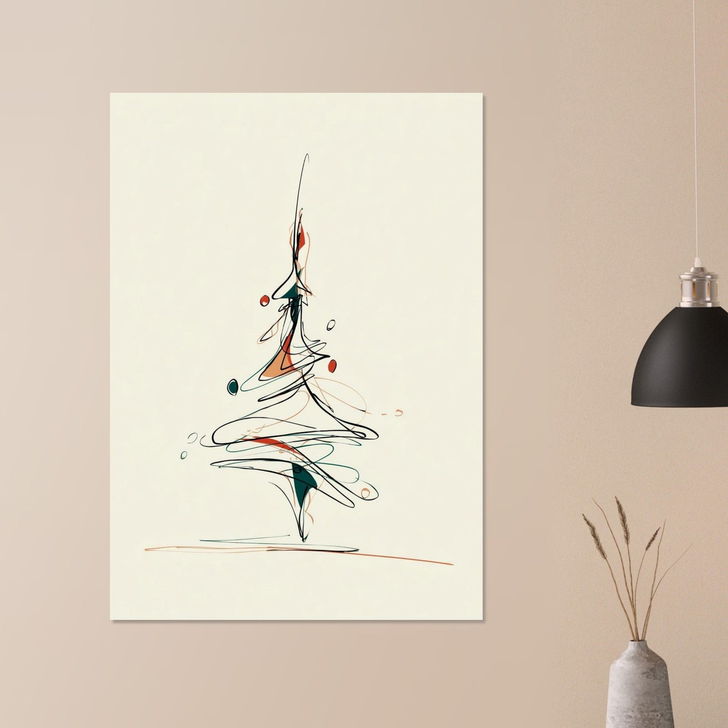 Christmas tree poster - Sillystroke