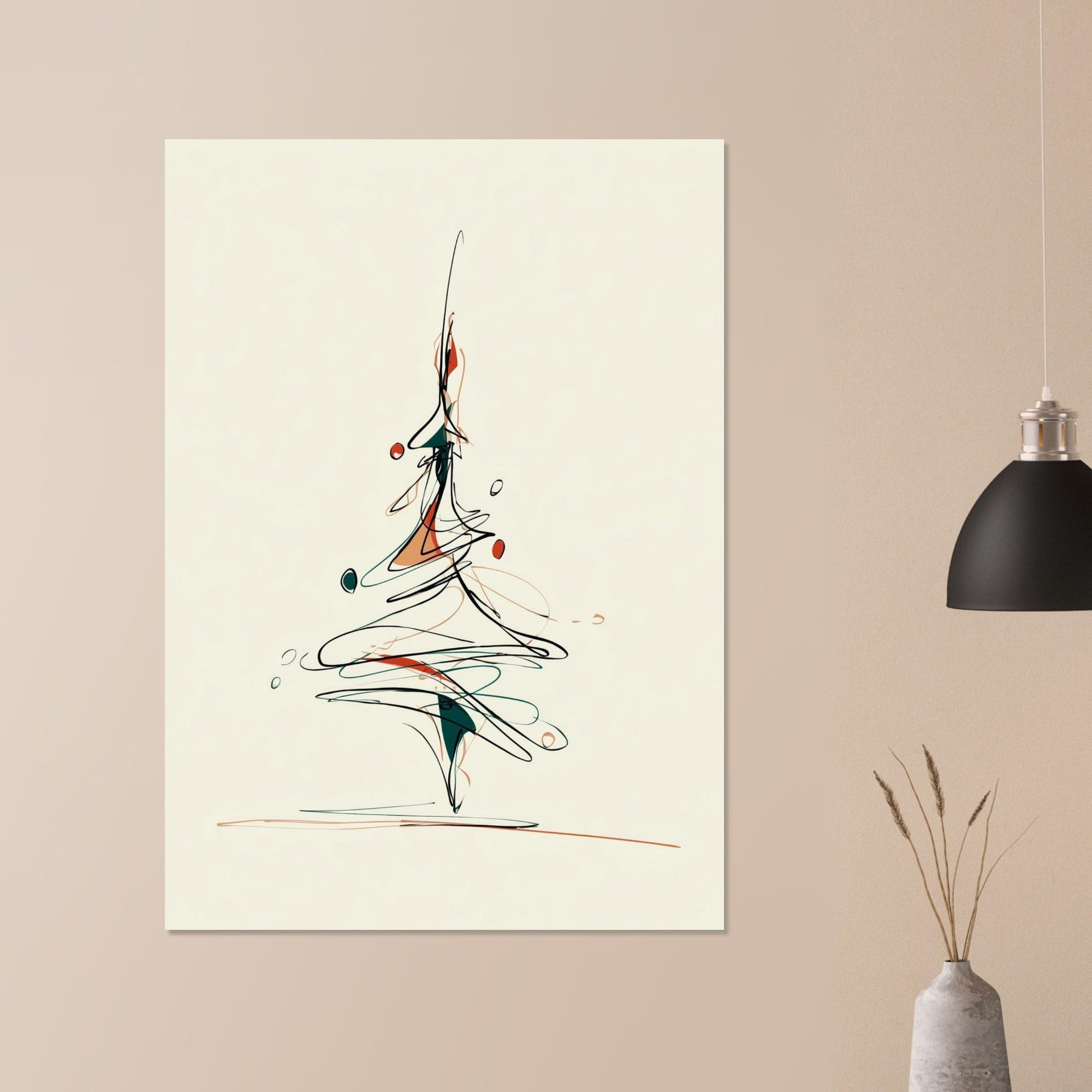 Christmas tree poster - Sillystroke