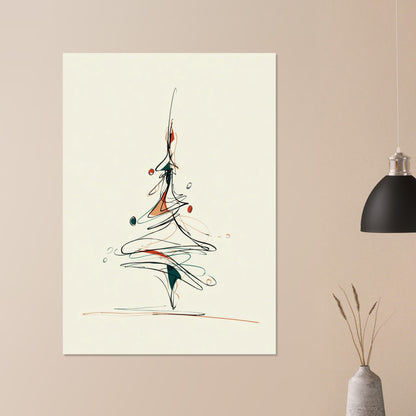 Christmas tree poster - Sillystroke