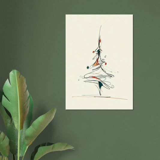 Christmas tree poster - Sillystroke