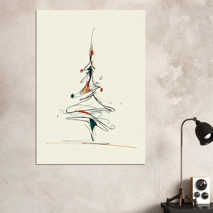 Christmas tree poster - Sillystroke