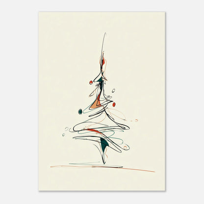 Christmas tree poster - Sillystroke