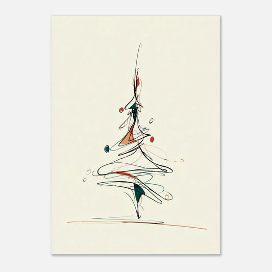 Christmas tree poster - Sillystroke