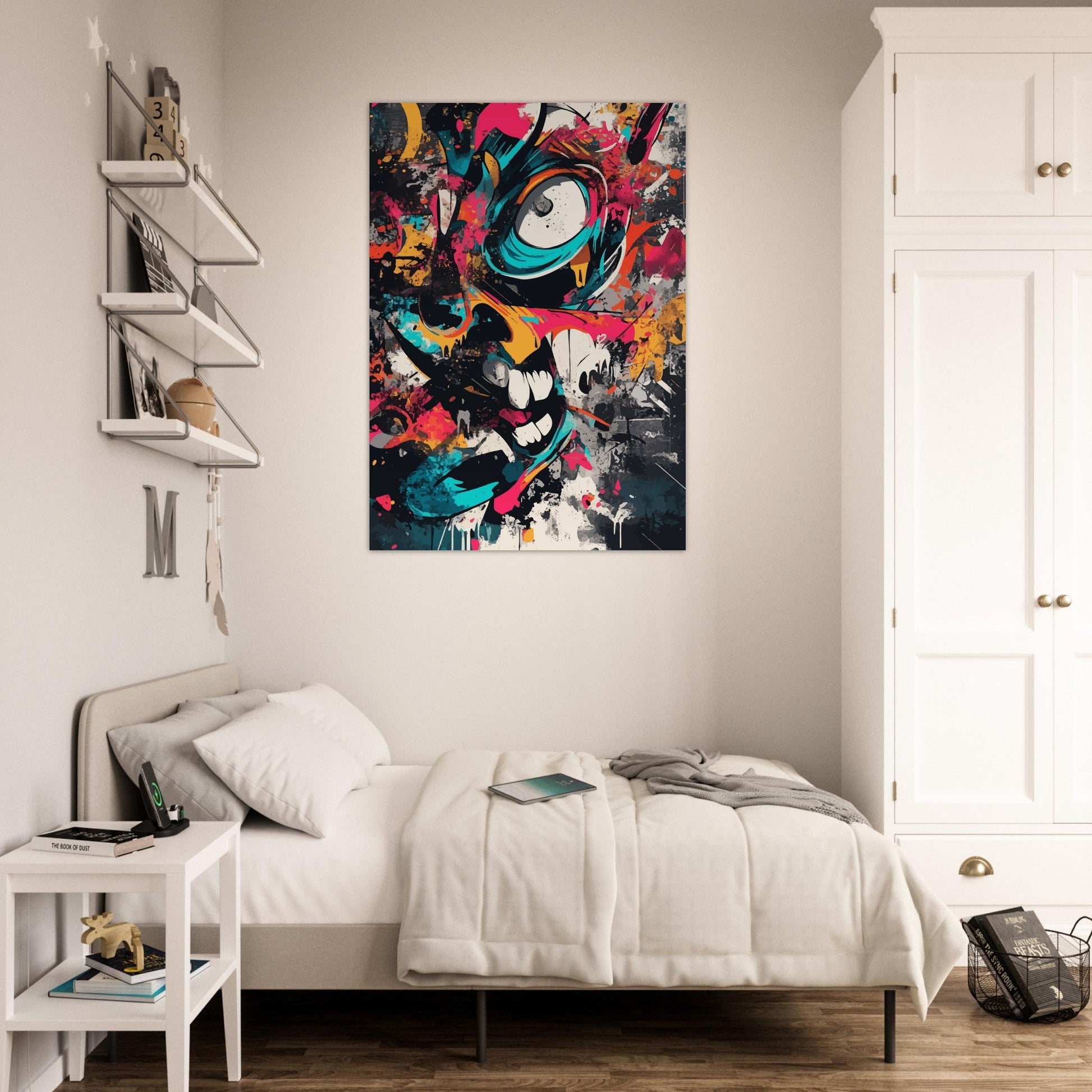 Colorful abstract graffiti poster - Sillystroke