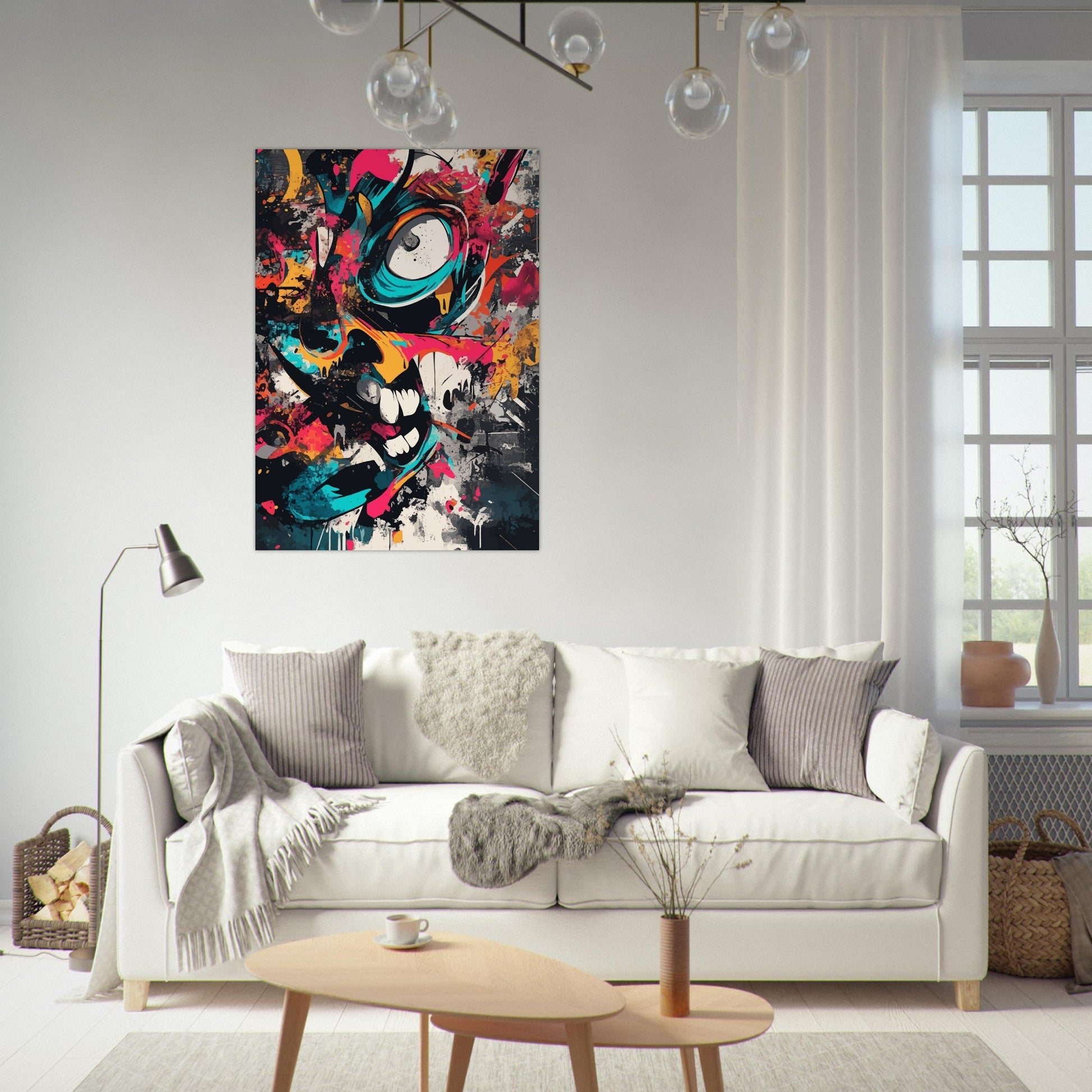 Colorful abstract graffiti poster - Sillystroke