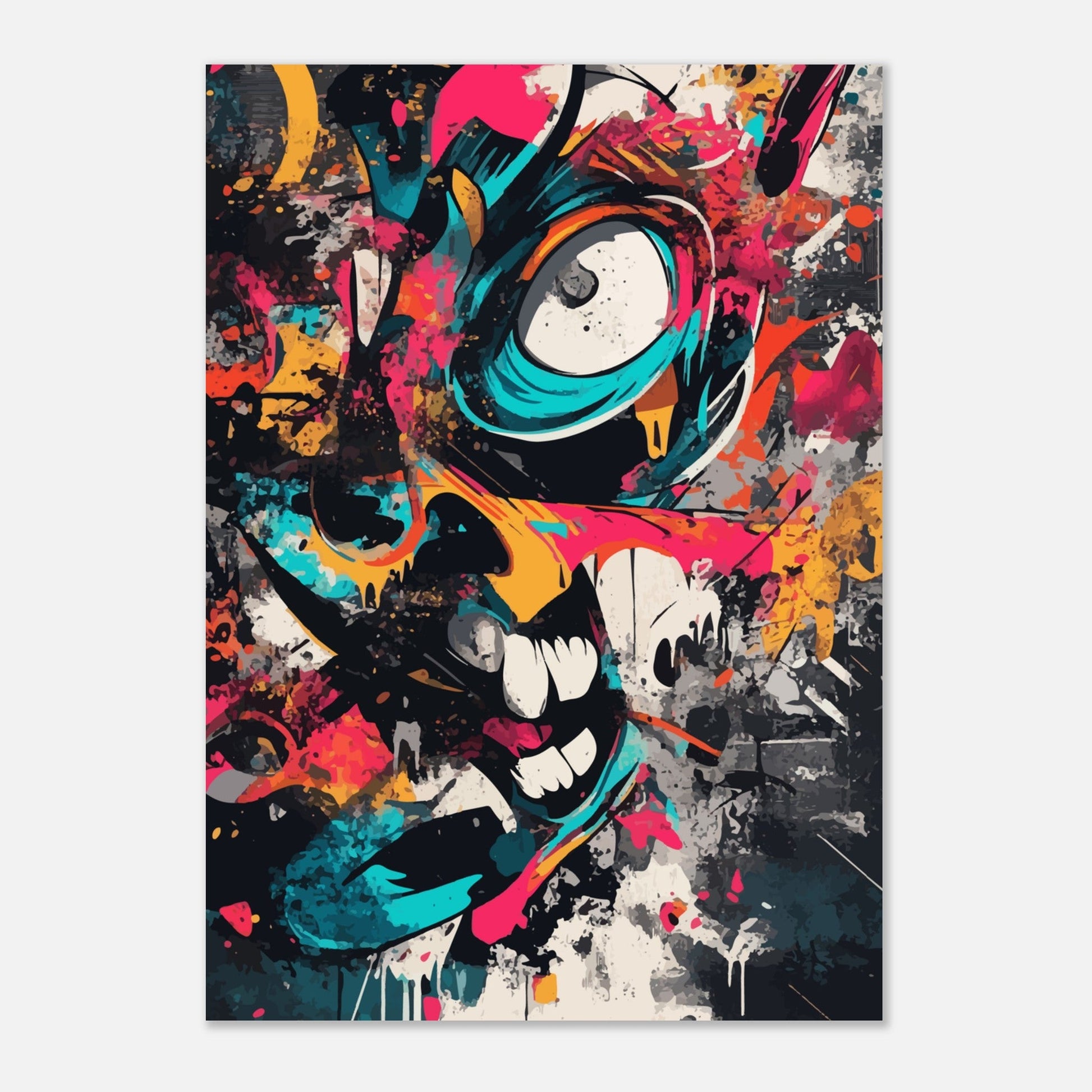 Colorful abstract graffiti poster - Sillystroke