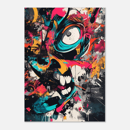 Colorful abstract graffiti poster - Sillystroke