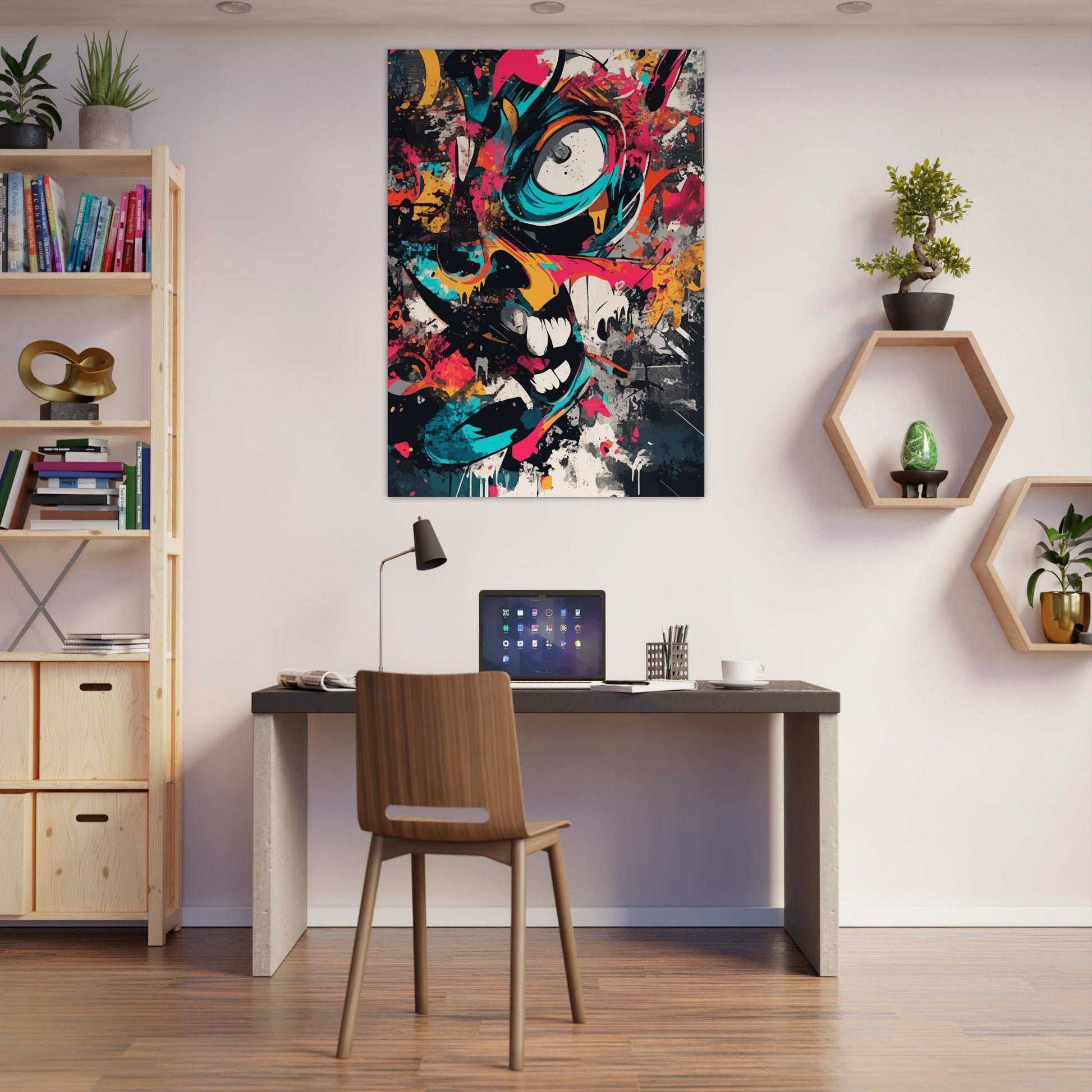 Colorful abstract graffiti poster - Sillystroke