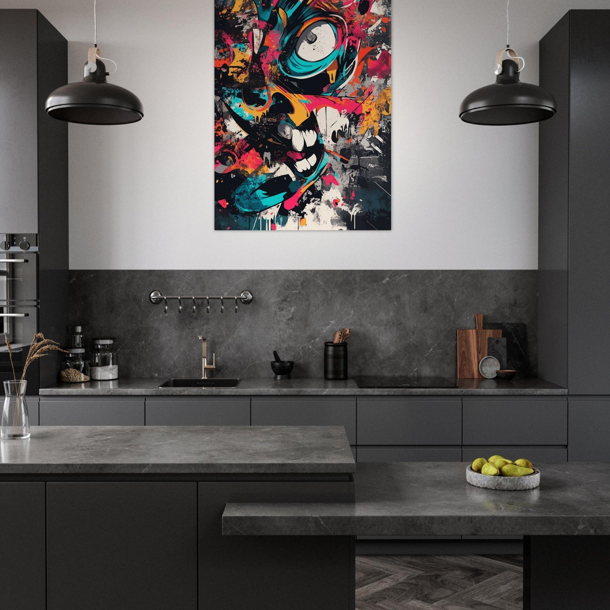 Colorful abstract graffiti poster - Sillystroke