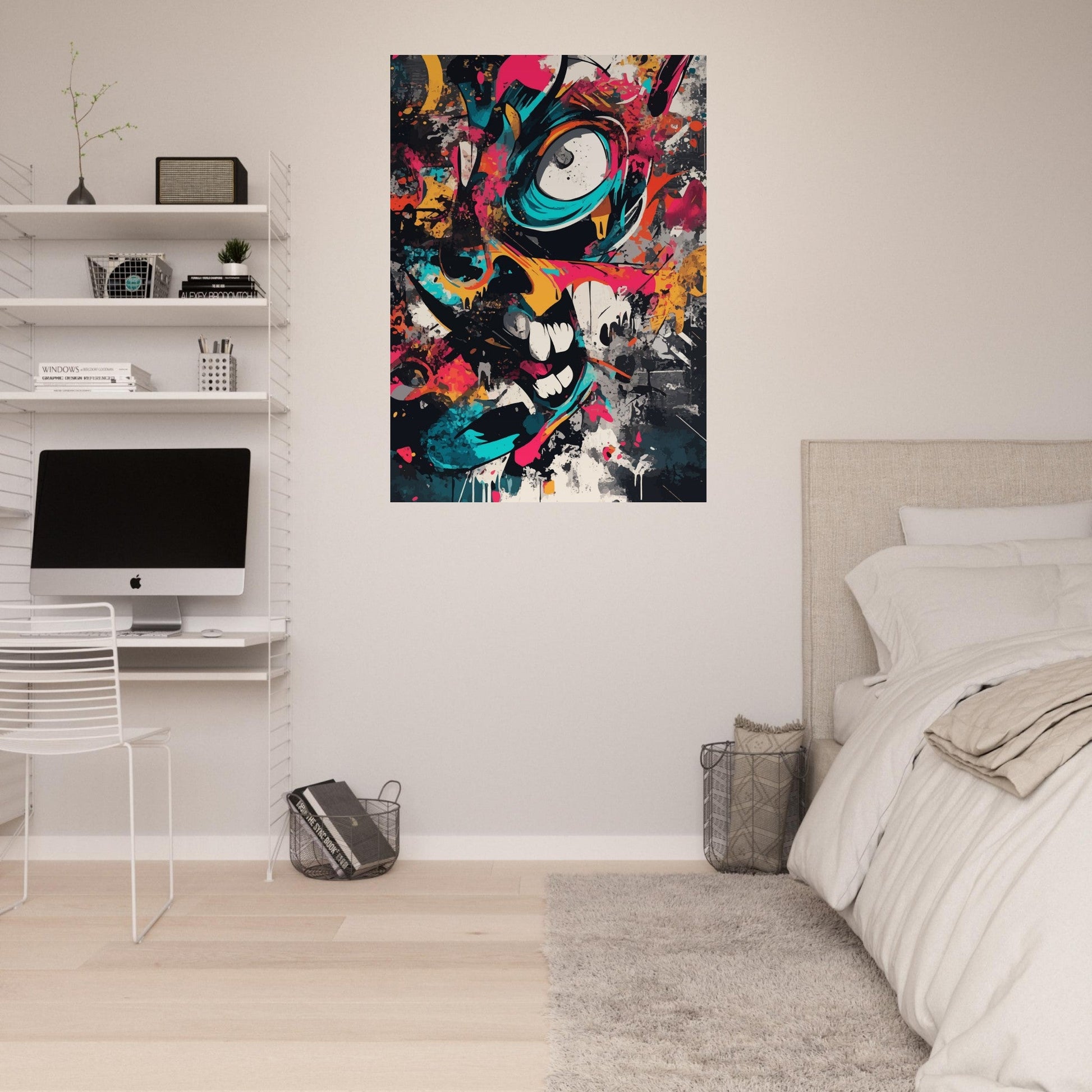 Colorful abstract graffiti poster - Sillystroke