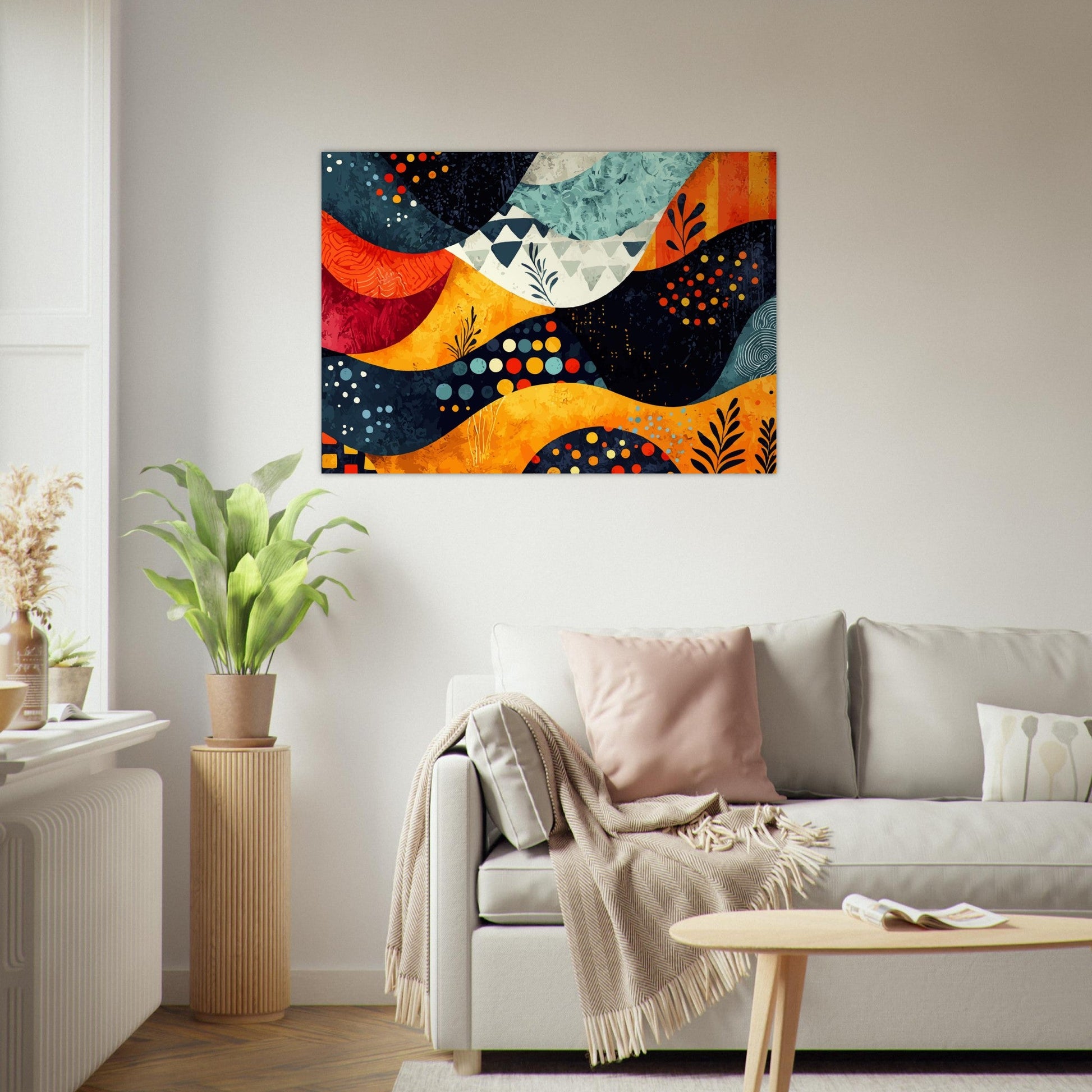 Colorful modern pattern poster - Sillystroke