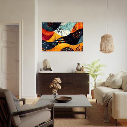 Colorful modern pattern poster - Sillystroke