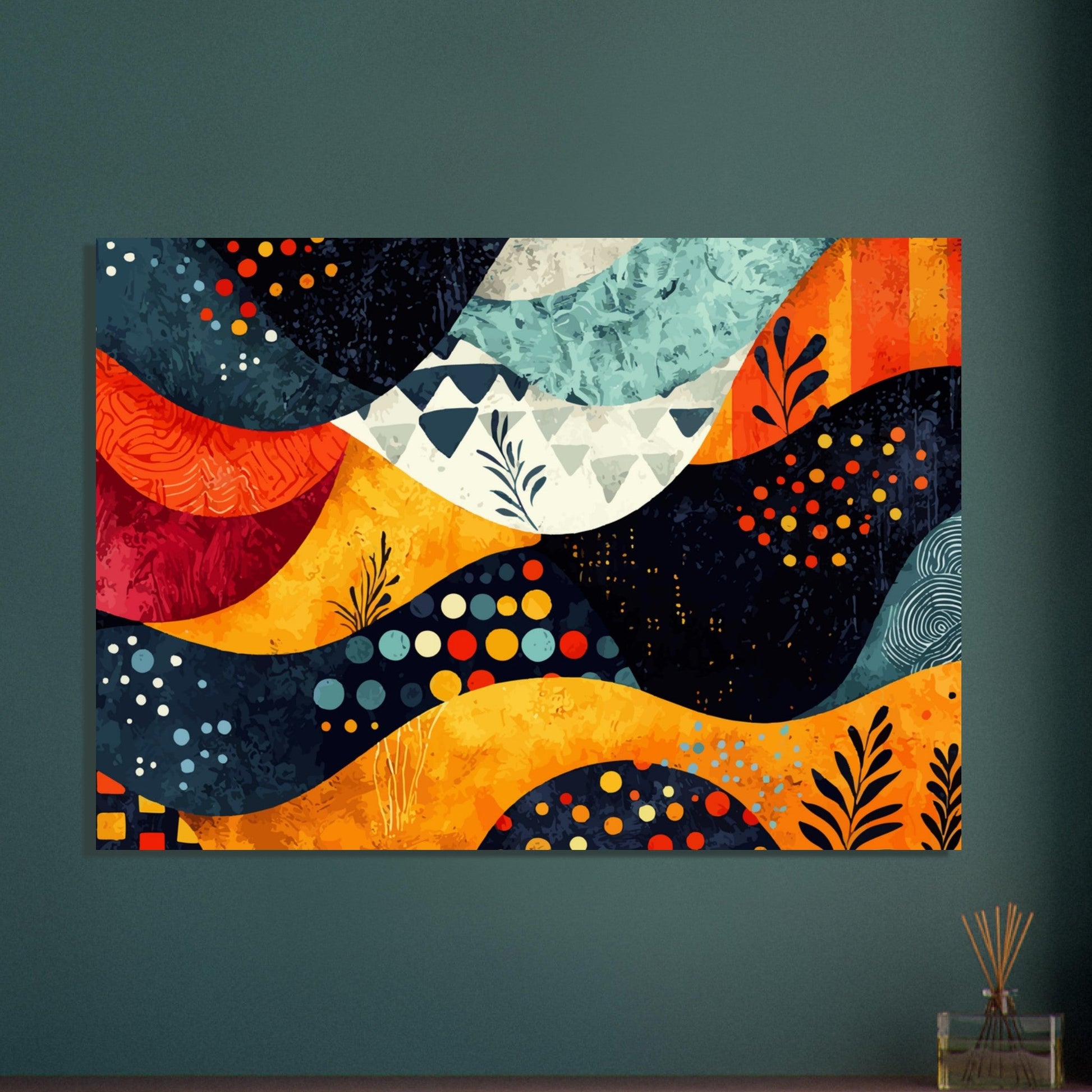 Colorful modern pattern poster - Sillystroke