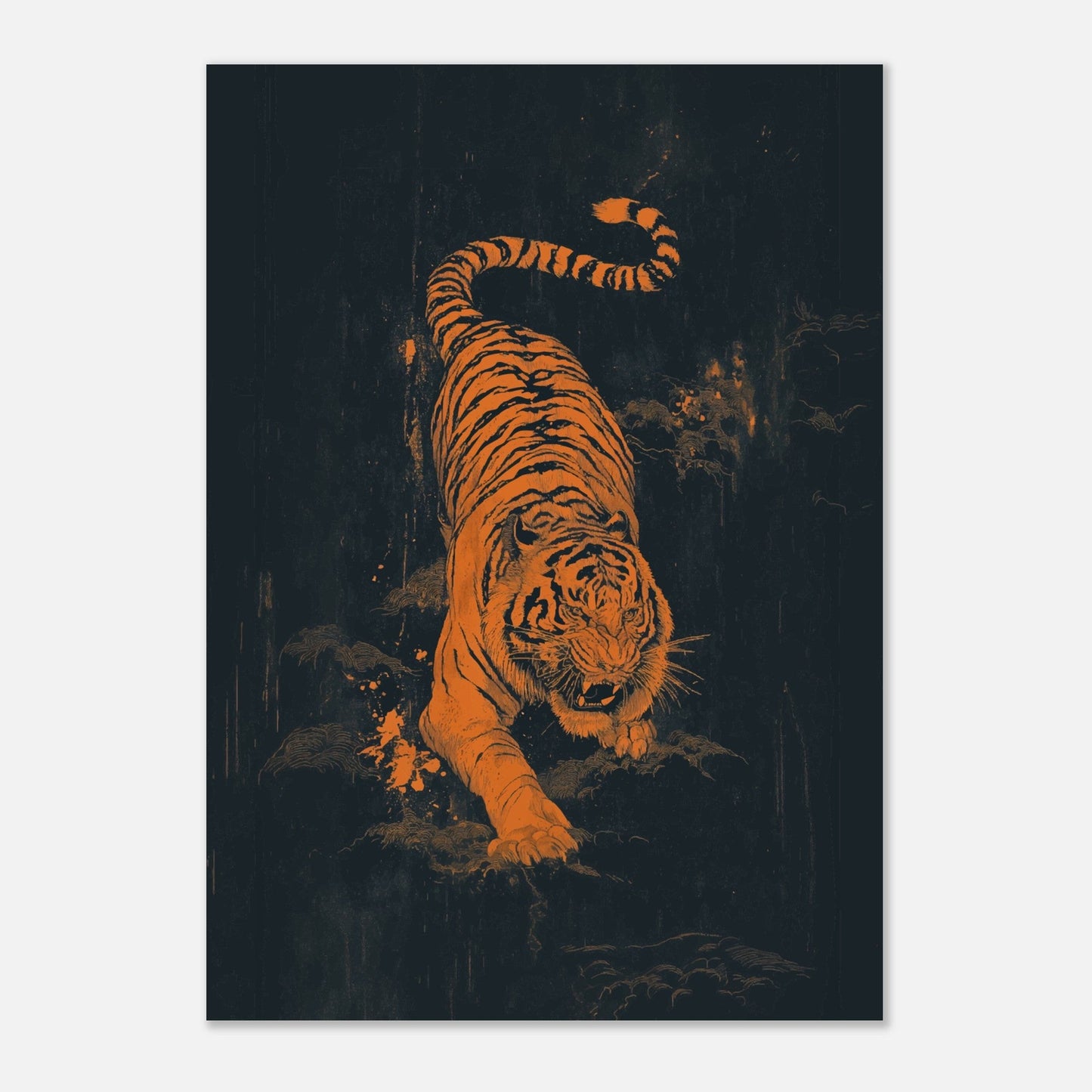 Crouching Tiger Poster - Sillystroke