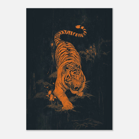 Crouching Tiger Poster - Sillystroke