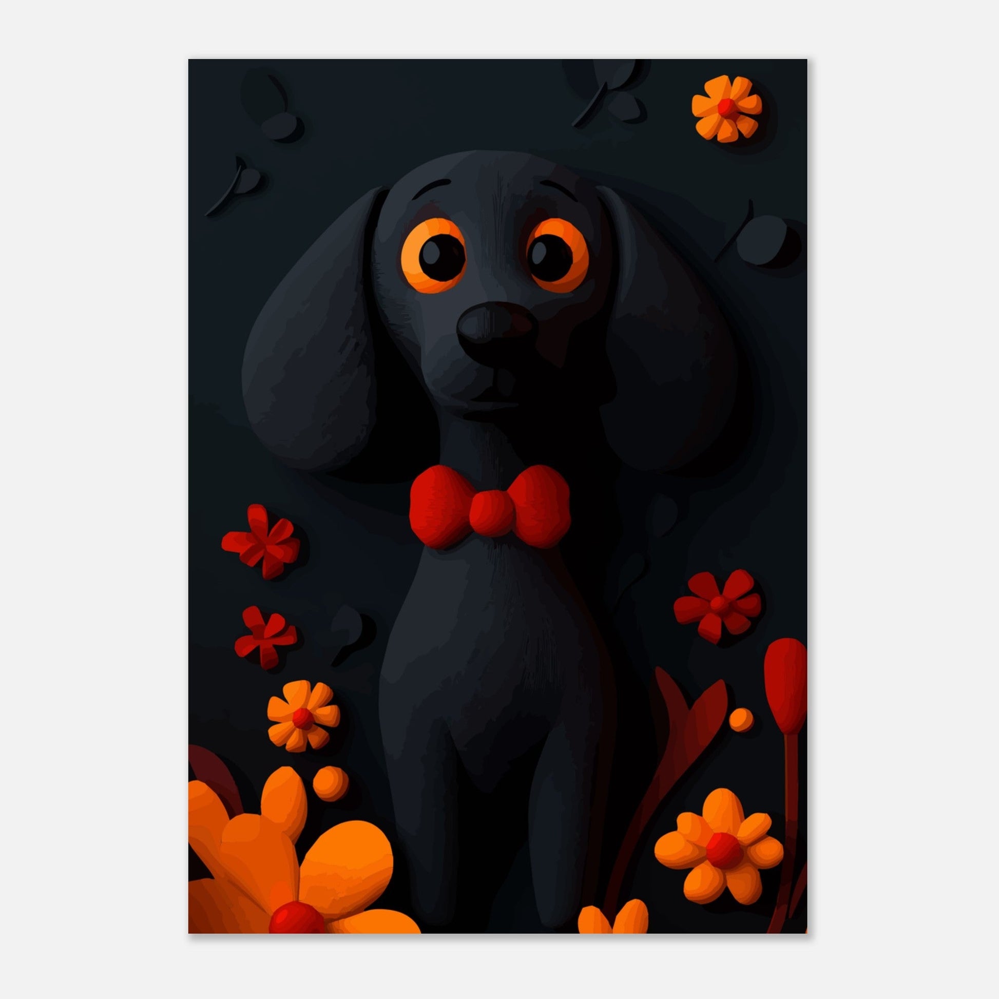 Doggy dark poster - Sillystroke