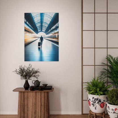 Dynamic train station poster - Sillystroke