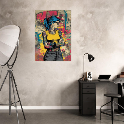 Edgy Pop - Up Graffiti Art Poster - Sillystroke