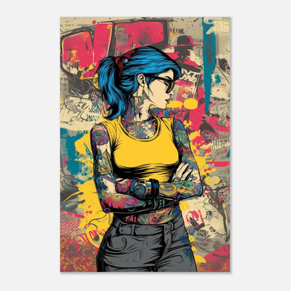 Edgy Pop - Up Graffiti Art Poster - Sillystroke