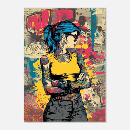 Edgy Pop - Up Graffiti Art Poster - Sillystroke