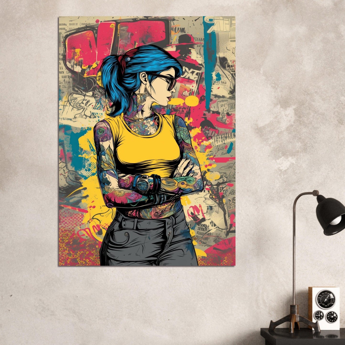 Edgy Pop - Up Graffiti Art Poster - Sillystroke