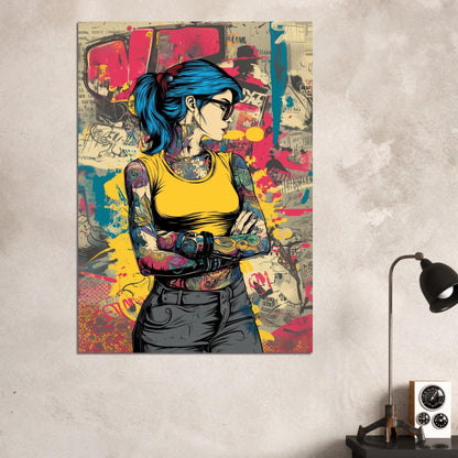 Edgy Pop - Up Graffiti Art Poster - Sillystroke